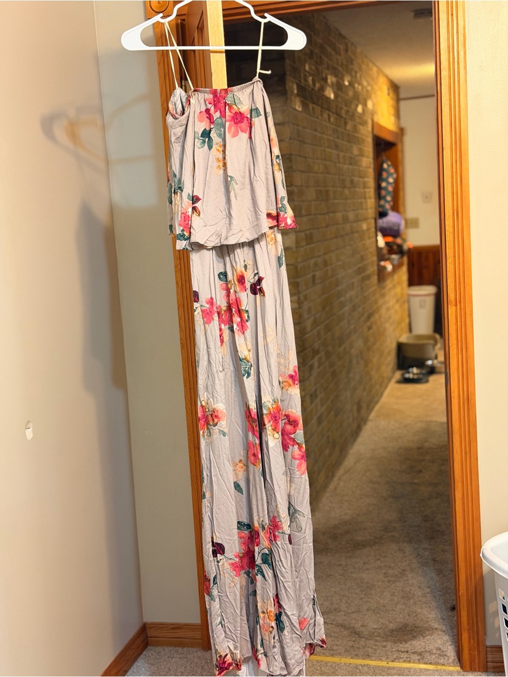 NWT Mustard Seed Floral Sleeveless Wide-Leg Jumpsuit Romper Small